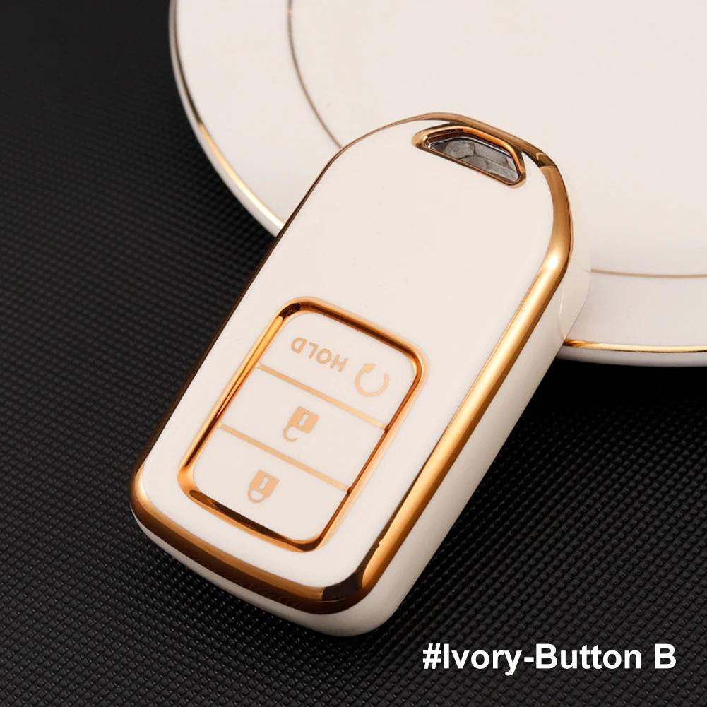 TPU Car Remote Key Case Cover Protector Shell Fob For Honda CRV CR-V Fit Civic Accord HR-V HRV City Odyssey XR-V Accessories