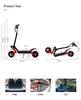 EU 2025 NEU RS Heißer Verkauf 3800W 52V 38AH Elektroroller Doppelmotor Höchstgeschwindigkeit von 80KMH Maximale Reichweite von 60-70KM Faltbarer E-Scooter