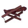 ORTEGA OWFS-1WR Guitar Footrest, Wooden Birch, 5-Level Adjustable, with Guitar Head Design, Wine Red