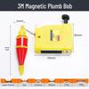 Auto-Retracting Magnetic Plumb Bob with V-Shaped Gyro for Precision Measuring