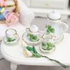 1:12 Dollhouse Miniature Porcelain Tea Set - 15-Piece Toy Model Gift, Multiple Styles Available