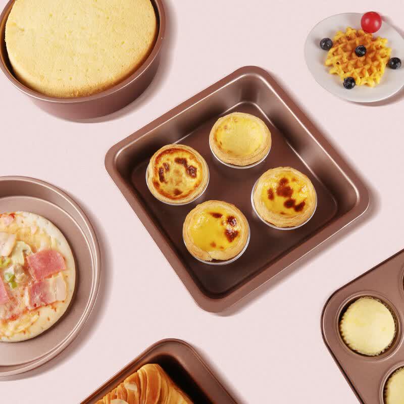 Bajie Gold Baking Mold 5-Piece Set