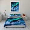 Orca, icebergs, aurora borealis. Bedding sets Duvet cover sets Duvet covers Pillowcases(1 * Duvet Cover 2 * Pillowcases without duvet insert)