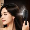 Frizz Control Hair Comb Electric Spray Massage Brush USB Rechargeable Misting Air Cushion Tangle-free Anti-Frizz Detangler Steam for Dry Damaged