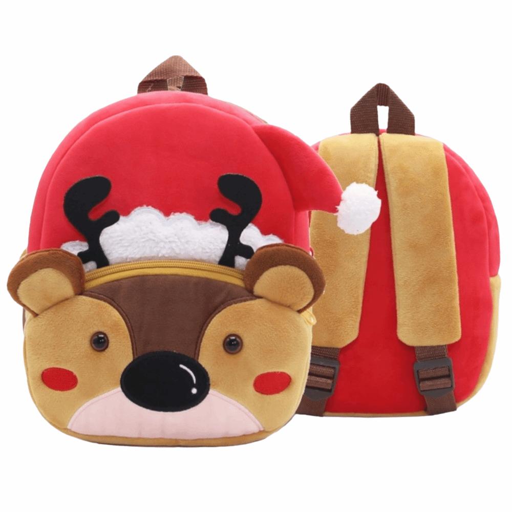 Cartoon Animal Plush Backpack Lightweight Kindergarten Backpack Children School Bag Outing Leisure