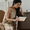 Laengsseon Ls_Ethnic Patchwork Maxi Dress_Beige