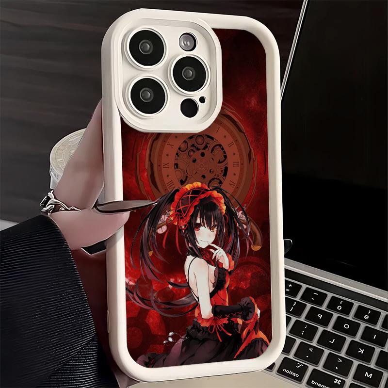 Phone Case for iPhone 17 Air 16E 15 16 Pro Max Date A Live Tokisaki Kurumi Cover 14 Plus 13 12 Mini Soft Shell Silicone Fundas
