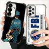 Police FBI ID Card Swat Soft Phone Case For Samsung A17 A27 A07 A37 A57 A16 A56 A15 A55 A14 A54 A13 A53 A26 A36 A25 A35 A24 A34