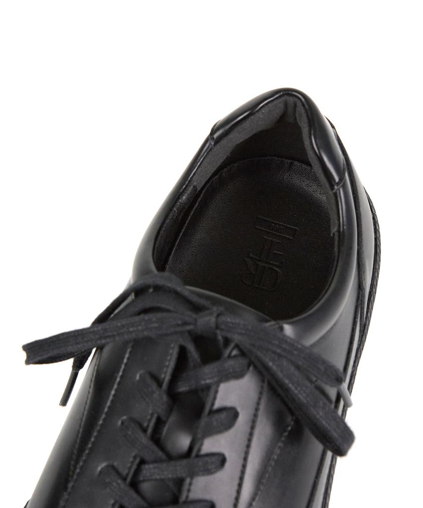 Draw Fit Felix Leather Sneakers [Black]