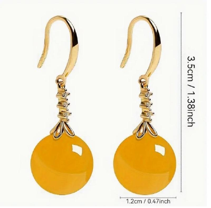 Women's Multicolor Agate Chinese Style Earrings Earrings Ball Pendant Design Simple Luxury Wedding - Perfect Gift Popular Fashion  Jewelry Accessory