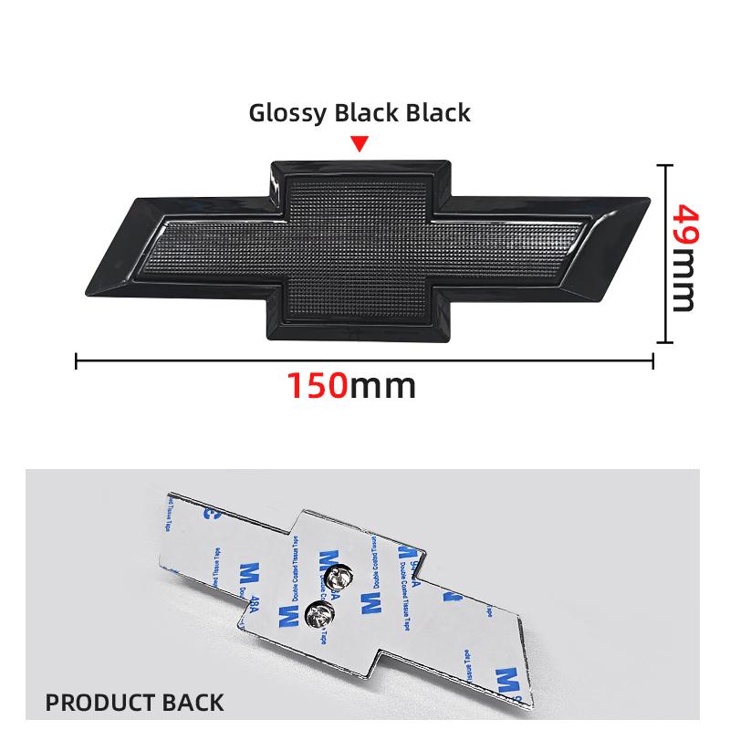 129mm 150mm 195mm 204mm 208mm 228mm Car Front Logo Grill Rear Bumper Tail Door Trunk Emblem Sticker 3D Accessories For Chevrolet