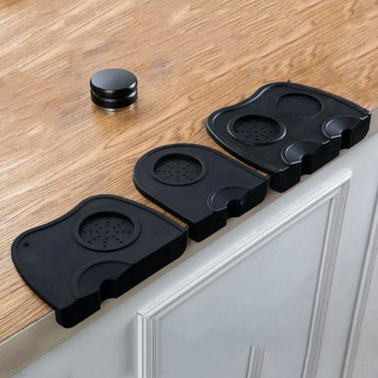 

Нескользящий силиконовый коврик для темперирования кофе для эспрессо-машин Small Corner Tamper Mat Black