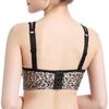 Thin Bra No Steel Ring Sexy Leopard Print Gather Tube Top Anti-Glare Underwear Thin Breathable Large Size Women's Underwear