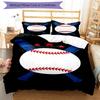 3pcs Baseball Bedding Set Duvet Cover Closure Includes 1 Duvet Cover & 2 Pillowcases, Soft and Comfortable for All Seasons.
