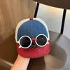 Gorra de Béisbol Patchwork para Bebé con Gafas de Sol Desmontables Sombrero de Sol de Verano para Exteriores Niños y Niñas Gorras de Pico Suaves para Niños Pequeños
