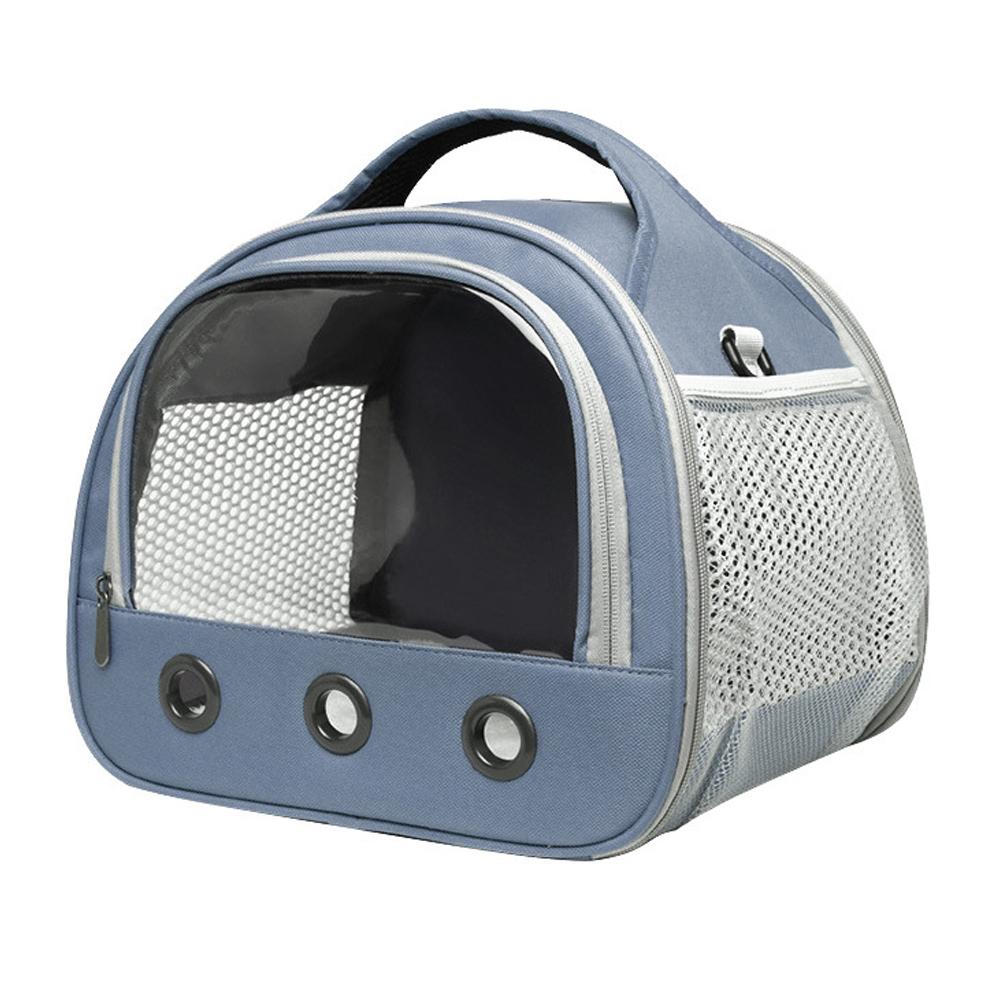Portable Small Animal Hamster Carrier Bag Breathable Guinea Pig Outdoors with Transparent Window Handbag Rabbits Shoulder Strap