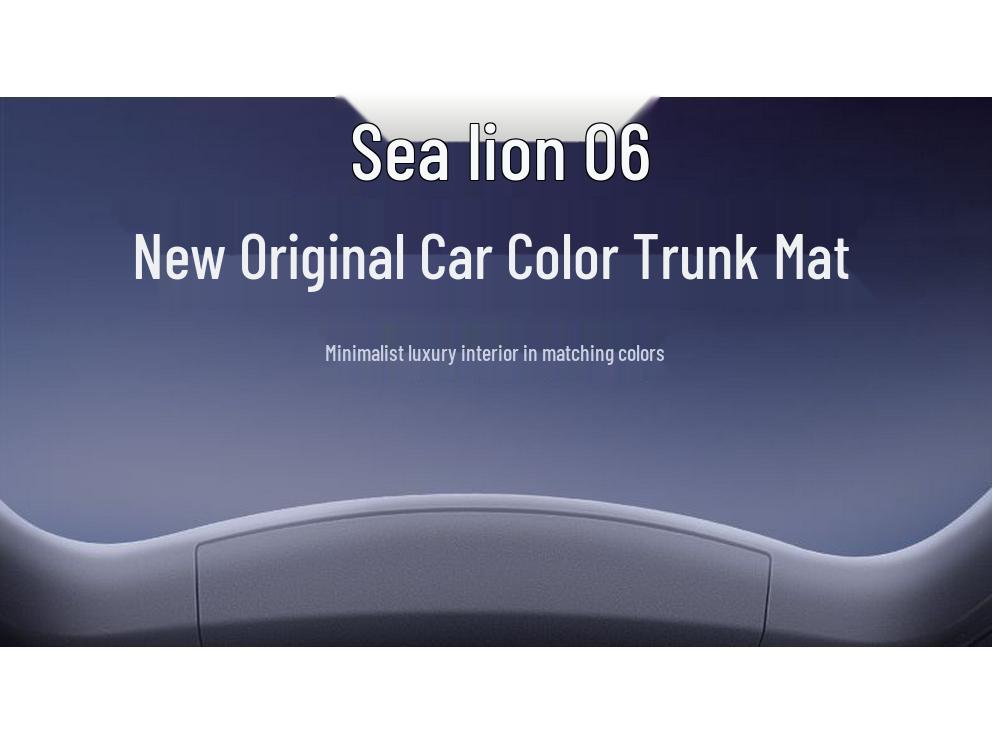 BYD Sea Lion 06 Trunk Mat: New Car Interior Accessories in Matching Colors
