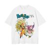 Dragon Ball Z Super Vegeta vs Cell Semiperfetto Stampa Manga T-shirt Oversize | Top Casual Unisex