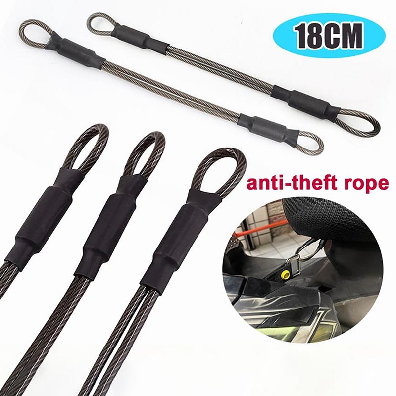 Anti-Theft Reminder Rope Motorcycle Bicycle Full Helmet Storage Wire Rope Helmet Luggage Anti-Theft Rope Outdoor Sports Use