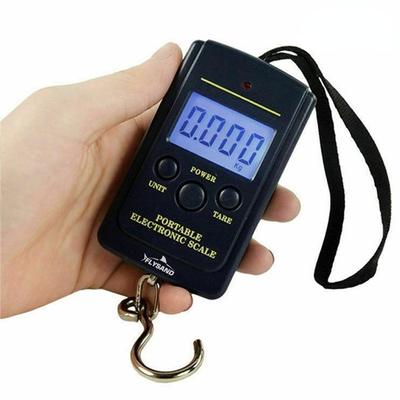 1-teiliges Set, tragbare Mini-Digitalwaage, 40 kg x 10 g, für Gepäck, Reisen, Wiegen, elektronische Hakenwaage, Werkzeuge, Angelzubehör