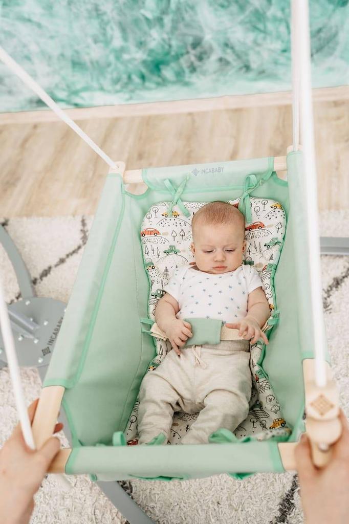 Baby swing Baby Pastel mint - car