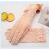 Lace Sunscreen Gloves Anti-Slip Touch Screen Gloves Elegant Ice Silk Glove  Outdoor