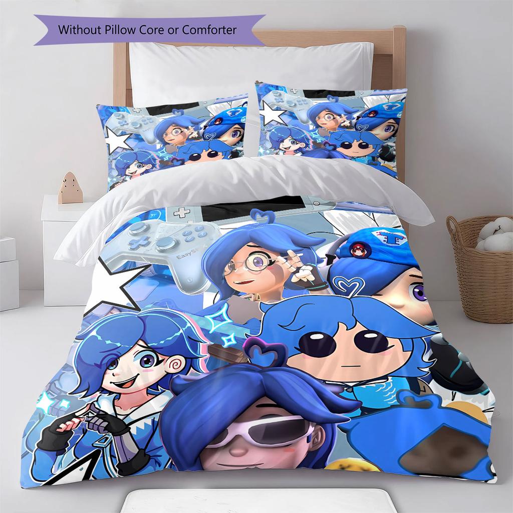 metarunner Pattern Bedding Quilt Set Quilt Cover Pillowcase Home Decoration Birthday Gift (1 * duvet cover + 2 * pillowcase, without core)