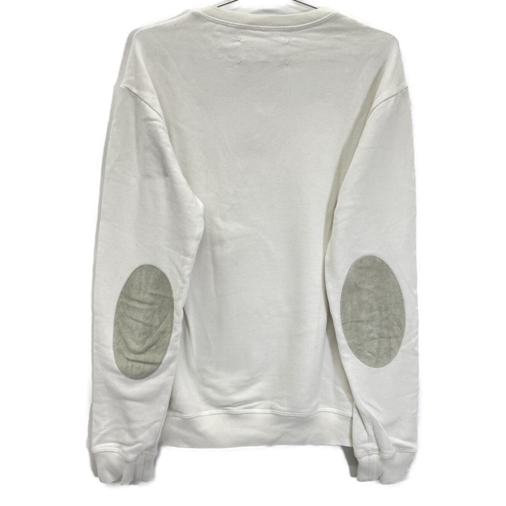 Maison Margiela S50GU0026 White Elbow Patch Sweatshirt tops 44 whiteUsed