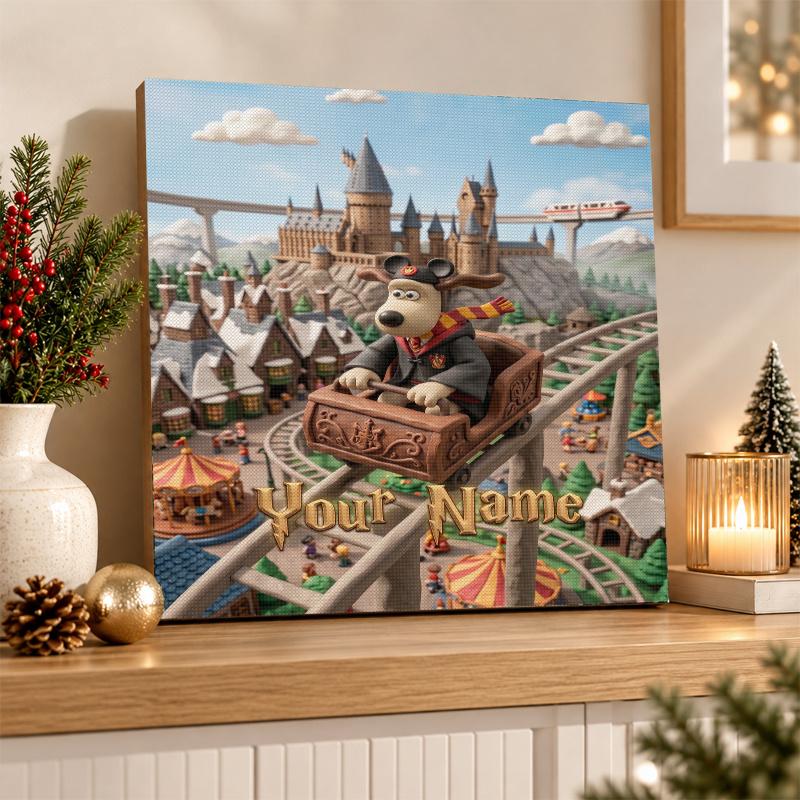 Wallace & Gromit Custom Name Text 5D Diamond Painting Kit DIY Full Drill Diamond Art Decoration