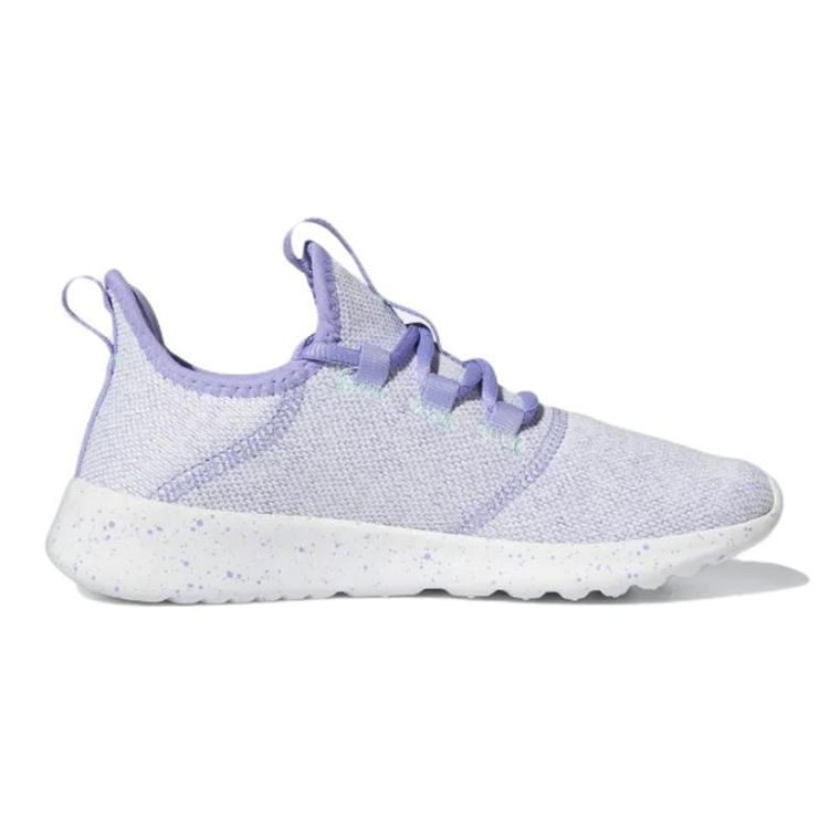 Adidas Cloudfoam Pure Slip-On J Light Purple Speckled Kids Sneakers Cloud-White Pulse-Mint GY6593