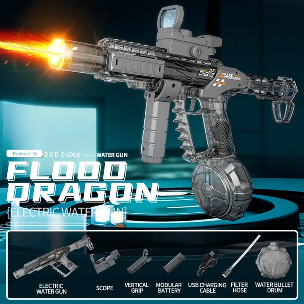 Fire Breathing Dragon Electric Water Guns Toys for boy Automatic Linkage boy Shooting Game Squirt Gun Summer Outdoor Toy