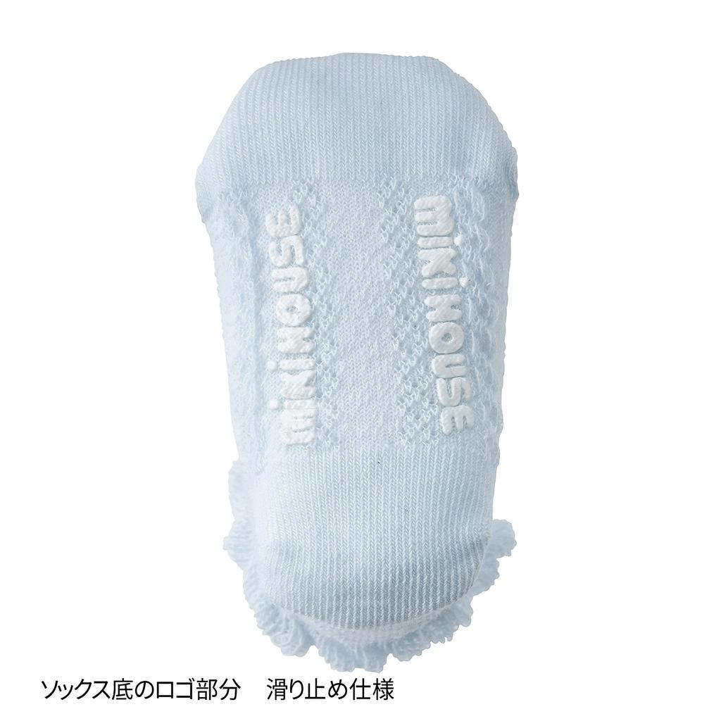 MIKI HOUSE Baby Made In for Sizes Socks, Japan, Girls, 9-11cm, Blue, 10-9512-493