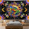 Frog Tapestry Mushroom Tapestries Burning Sun Tapestry For Bedroom Moon Star Wall Tapestry Mandala Constellation Altar Cloths