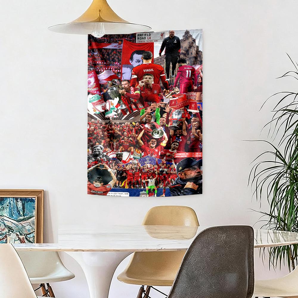 Liverpool Football Club Wall Decor Tapestry Art For Pet Memorial Birthdaywedding Party Backdrop Family Gift