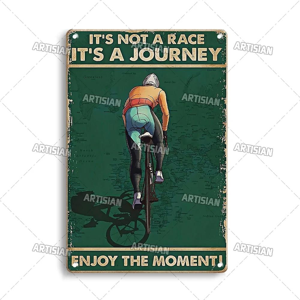 Artisian Cycling Metal Sign Bicycle Tin Plate Bike Decorative Plaque Sport Wall Decor Garage Bar Pub Club Hotel Cafe Kitchen
