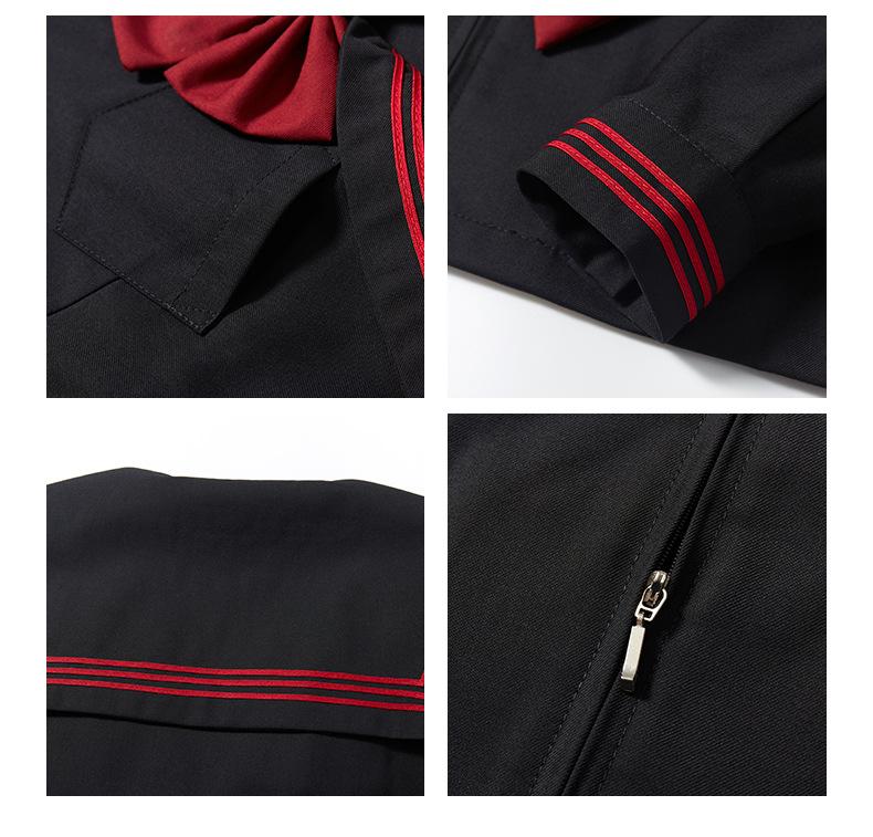 Echtes rotes JK Matrosenkleid mit Faltenrock