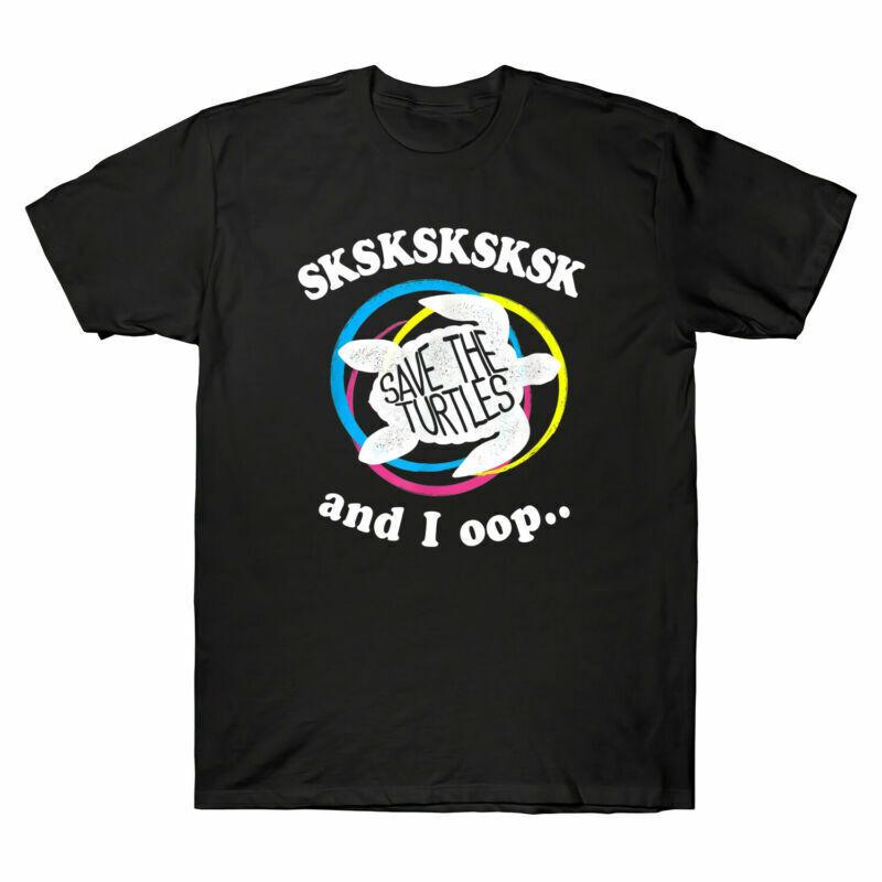 Short I Unisexs Cotton And Tee Oop The Sleeve TShirt Save Gift Sksksk Turtles S