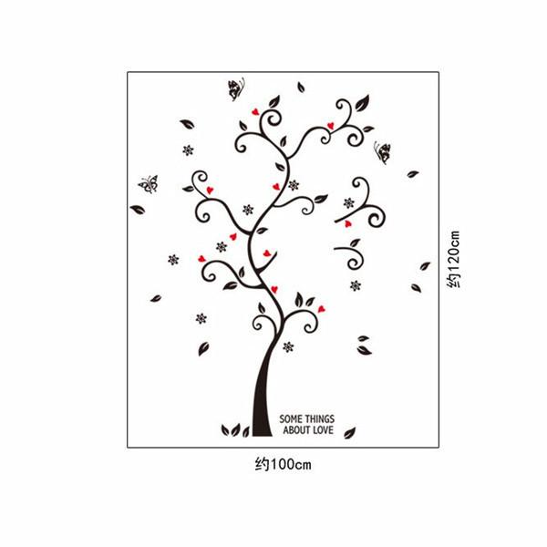 Beautiful Frame Tree Wall Stickers Exquisite Vinyl Decor For Enchanting Home Atmosphere