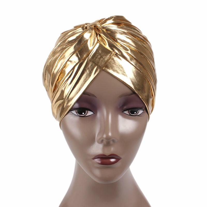 Golden Silver Indian Hat Muslim Headscarf Hat Bean Head Bag