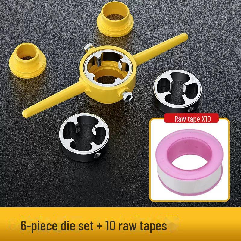 6-Piece PPR Plastic Pipe Threading Die Set