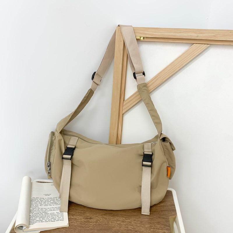 Lightweight Japanese Ins Functional Tooling Bag Trendy Men's Crossbody Bag Large Capacity Shoulder Bag Sports Fitness Bag Women's Backpack