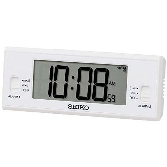 Seiko Clock Alarm Table Digital Radio White SQ321W