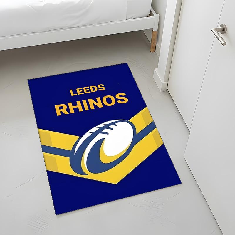 Leeds Rhinos (14) Rug Suitable For Living Rooms Bedrooms Computer Rooms Dining Areas And Placement Under Tables And Chairs Also An Ideal Choice For Of