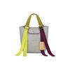New Le Pliage Re Play Canvas With Leather Trim Canvas Shoulder Bag, Handbag Trumpets Women's Gray 10202HCC112