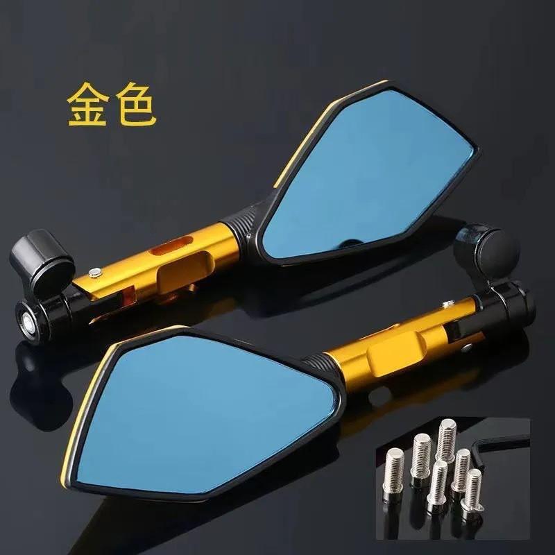 Universal Motorcycle Electric Scooter Rearview Mirror CNC Aluminum Alloy Side Cafe Racer Street Bike Custom Build