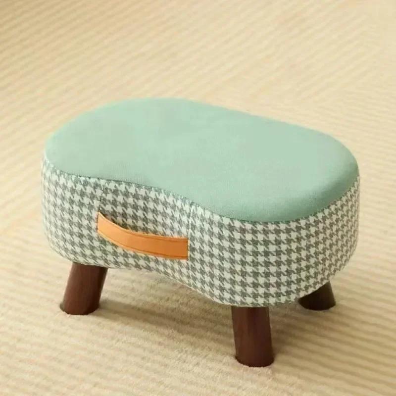 Simple Shoe Changing Stool Home Low Stool High Elasticity Home Creative Small Stool Simple Small Stool Sofa Soft Bag Footstool