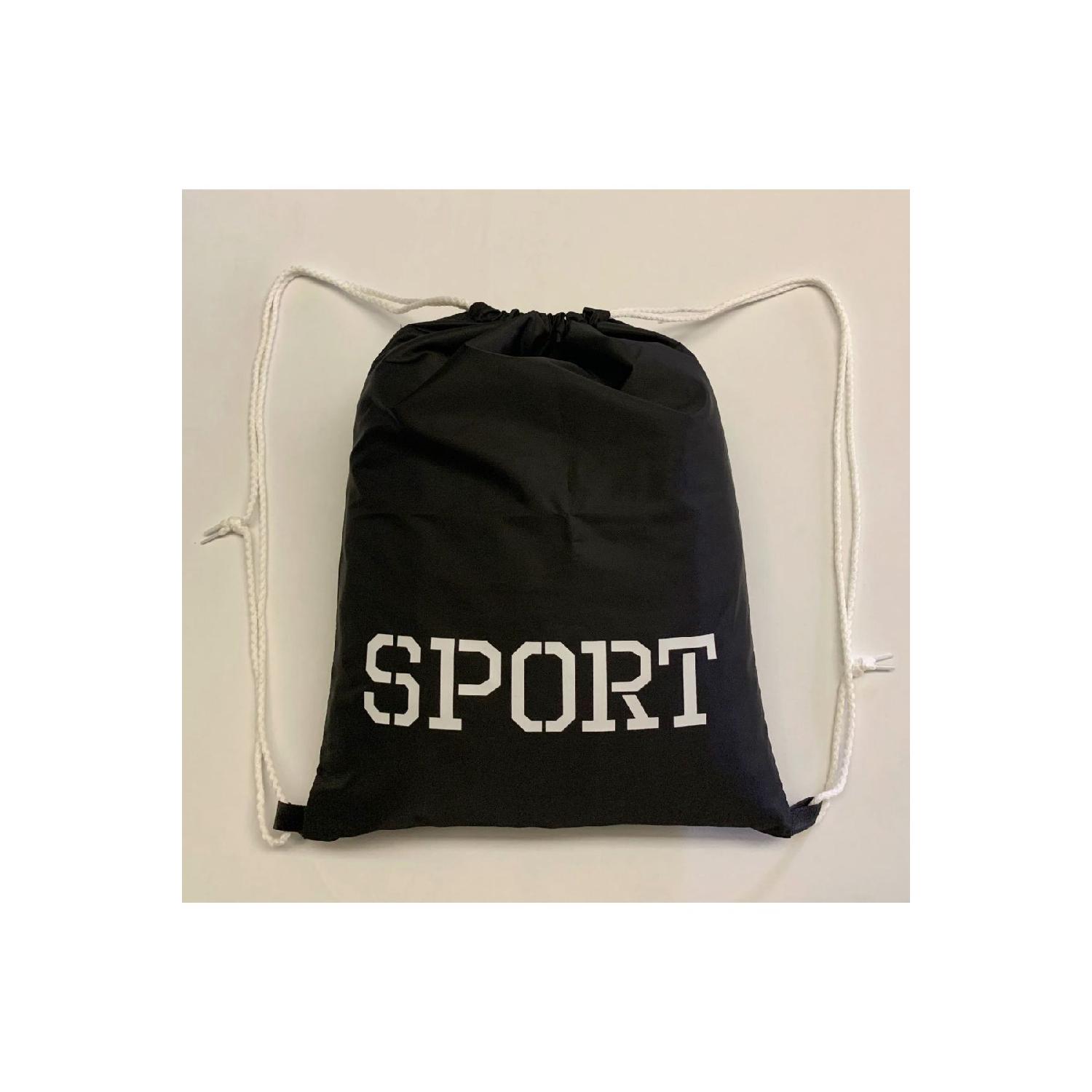 

Unisex Black Printed Sports Bag чёрный