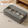 Underbed Storage Box with Dividers 60 x 33 x1 5cm Clear Window Waterproof Organizer for Shoes Clothes