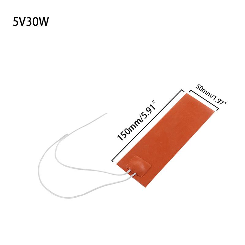 

5 В 12 В 24 В 220 В силиконовые грелки универсальный нагреватель двигателя автомобильный масляный поддон нагревательный коврик подогреваемая опорная плита нагревательные аксессуары 5V-15*5cm