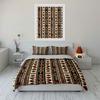 African Geometric Pattern Background Bedding Set For Kids Luxury Gift 3Pcs Digital Print Comforter Set Soft Comfortable
